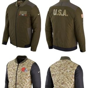 Nike Cleveland Browns NFL Reversible Bomber Jacket